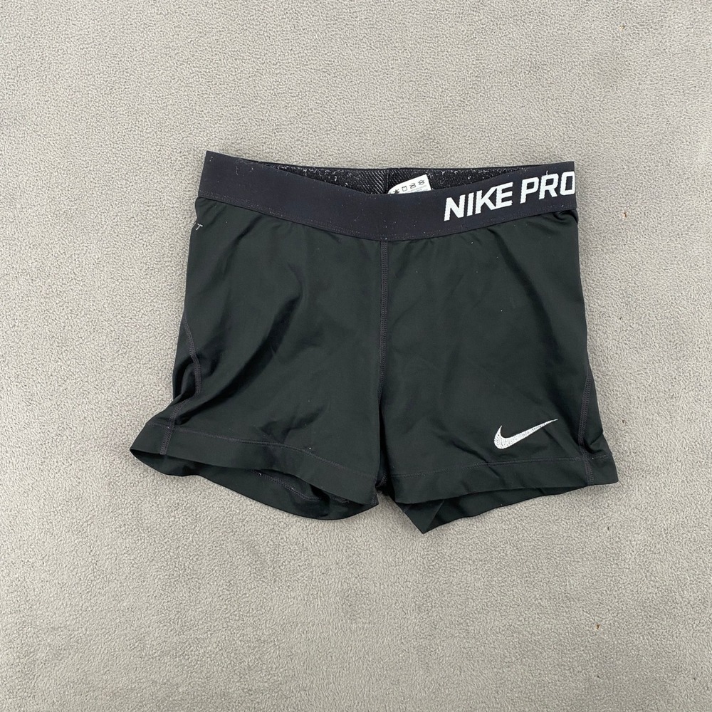 Nike Pro Dri-FIT Compression Shorts Black Womens Medium Athletic Volleyball 8228